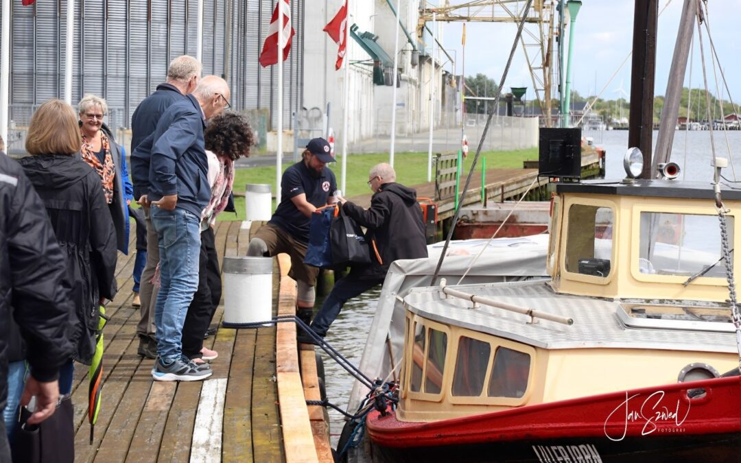 LILLEBJØRN fejrede 75 års dagen for skibets ankomst til Randers Havn i 1948